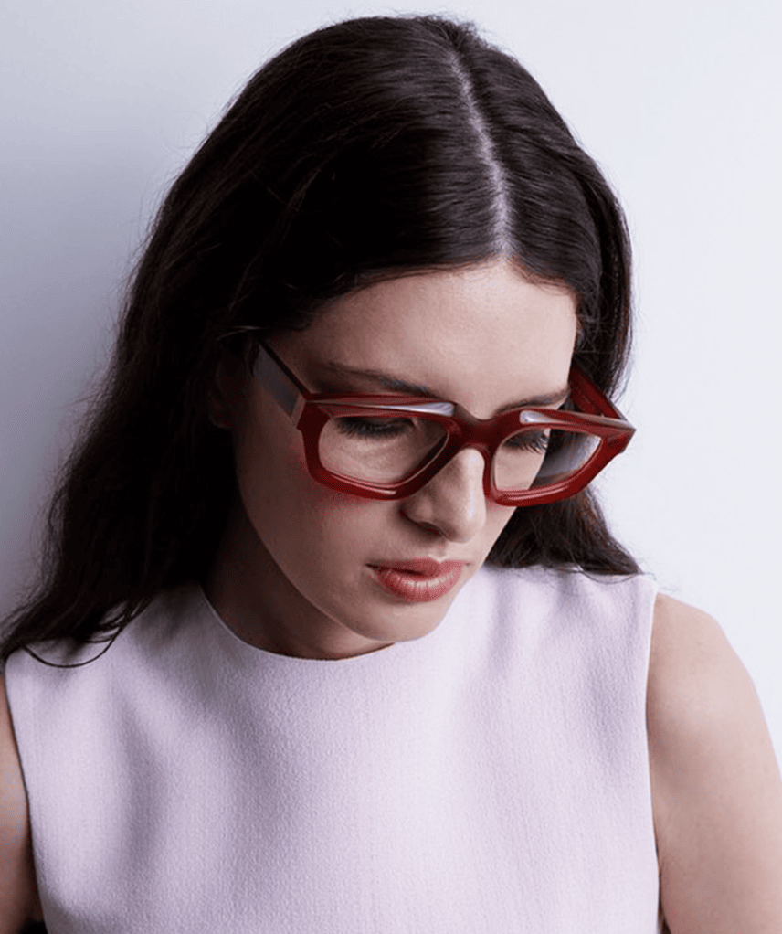 lunette femme lapima en acétate couleur rubi